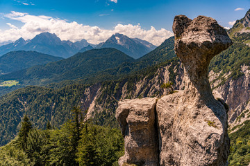 Fototapeta na wymiar Fantastic hike in the Berchtesgaden Alps