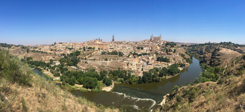 Panoramic view of the city of Toledo, Spain