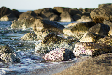stones on the beach
