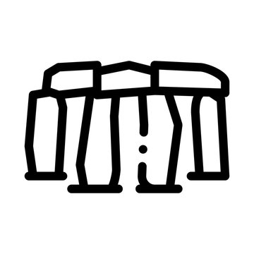 recommend clip art: stonehenge icon vector. stonehenge sign. isolated contour symbol illustration