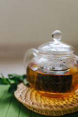 tea with lemon and honey