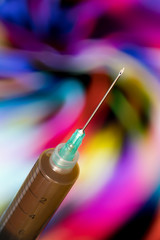 Closeup of Medical Syringe