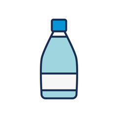 cleaning product bottle icon, line fill style