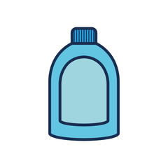 detergent bottle icon, line fill style