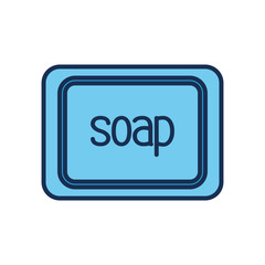 soap bar icon, line fill style