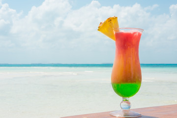 Sex on the Beach cocktail in Cancun, Mexico