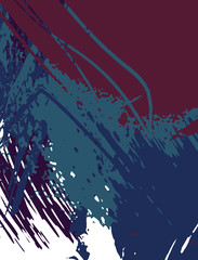 Abstract color painting background. Ink pattern illustration. Contemporary and modern texture. Creative and artistic wallpaper. Artistic wall with brushed shapes design. Urban Grunge.