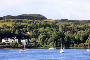 Loch Nell (Scotland), UK - August 15, 2018: Loch Nell, Scotland, United Kingdom