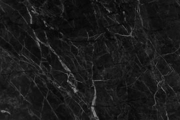 Black marble natural pattern for background, abstract black and white