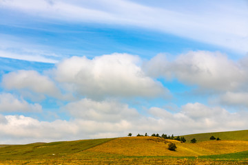 view of hill and sky