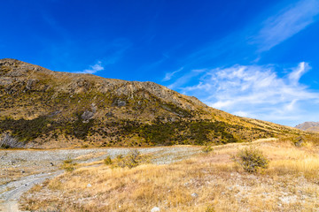 Fototapeta premium view of hill and sky