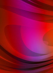 Abstract background with colorful gradient. Vibrant graphic wallpaper with stripes design. Fluid 2D illustration of modern movement.