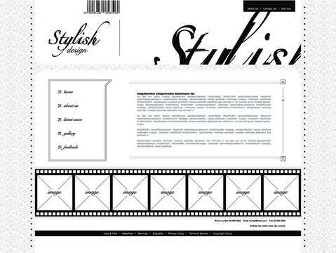 website template design