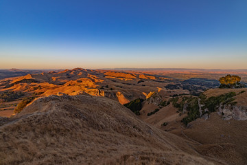 Fototapeta na wymiar Te Mata peak in new zealand, 360°