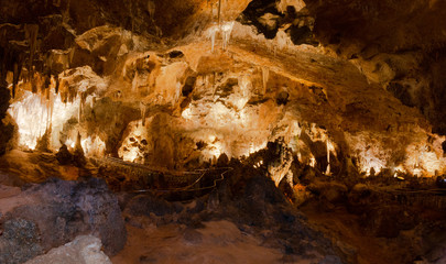 Carlsbad Caverns with in place lighting