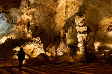 Carlsbad Caverns with in place lighting