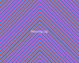 Colorful abstract arrow moving up seamless pattern