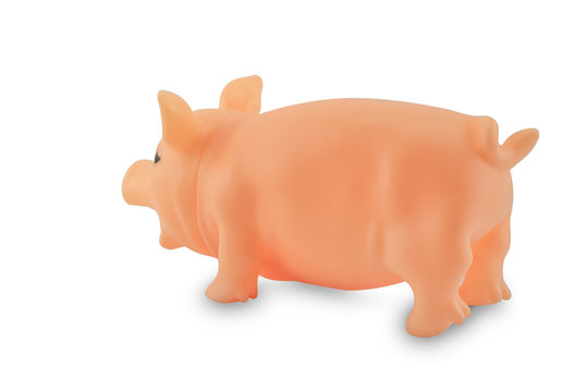Plastic toy pig