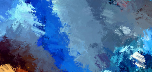 Brushed Painted Abstract Background. Brush stroked painting. Strokes of paint. 2D Illustration.