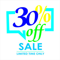 Sale of special offers. Discount with the price is 30%.