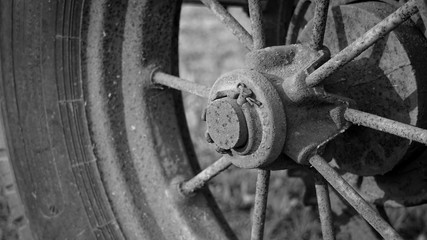 Old Farm Tractor Equipment Tire