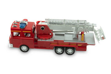 A toy fire truck
