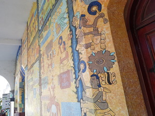 Muro Palacio Municipal, Tlapa de Comonfort, Guerrero, Mex.