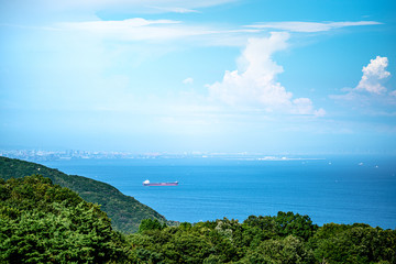 夏空と海 淡路島