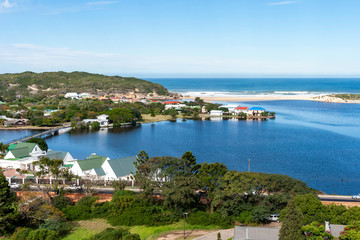 Fototapeta na wymiar Small coastal town on the Garden Route South Africa
