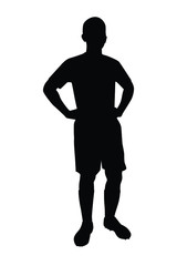 Soccer player silhouette