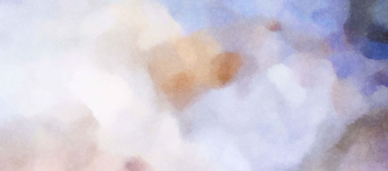 Watercolor painted background. Abstract Illustration wallpaper. Brush stroked painting. 2D Illustration.