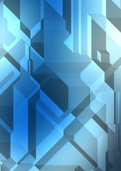 Fototapeta premium Polygonal background. Colorful wallpaper with geometric design. Digital 3d illustration.