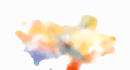 Watercolor painted background. Abstract Illustration wallpaper. Brush stroked painting. 2D Illustration.