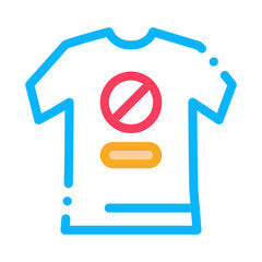 t-shirt protest icon vector. t-shirt protest sign. color symbol illustration