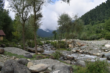 river in the mountains