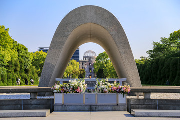 Hiroshima Peace Memorial Park, Japan : 2015 May 8. The Hiroshima Peace Memorial Park is visited by more than one million people each year.