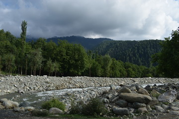 river in the mountains