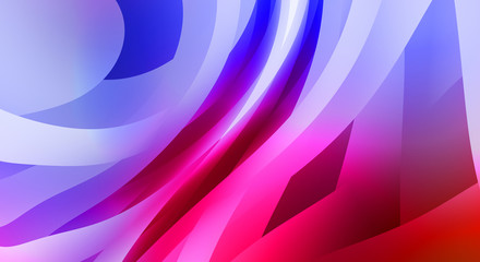 Abstract background with colorful gradient. Vibrant graphic wallpaper with stripes design. Fluid 2D illustration of modern movement.