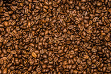 Freshly roasted coffee.