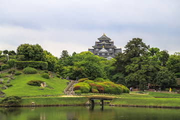 Kenrokuen park, Okayama, Japan : 2015 May 7. One of the three best garden in Japan. The landmark of Okayama city.