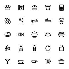 レストラン アイコン セット