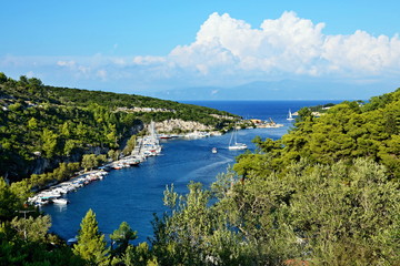 Fototapeta na wymiar Greece,island Paxos-view of the island Panaghia