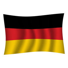 Germany flag background with cloth texture. Germany Flag vector illustration eps10. - Vector