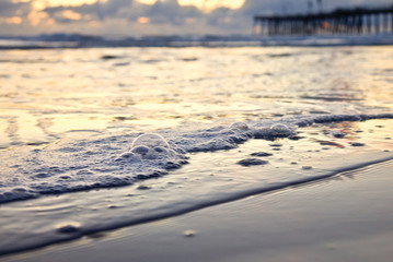 Sea Foam Bubbles on the Surf
