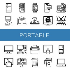 portable icon set
