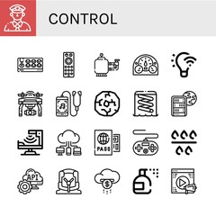 control icon set