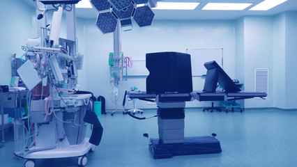 blur image of inside operation theatre
