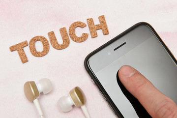 touch　アルファベット　テキスト　文字　英字　単語　スタンプ　素材　alphabet letter word text stamp