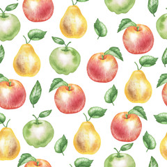 Pattern of apples and pears