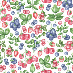 Pattern of berries
